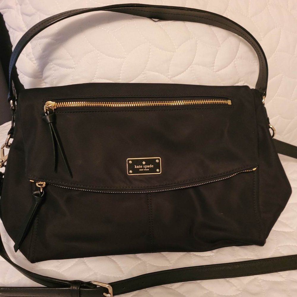Kate Spade Minka Black Crossbody Nylon